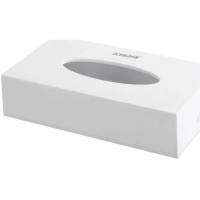 Диспенсер для косметических салфеток LAIMA CLASSIC, настольный/настенный, пластиковый, белый, 605392